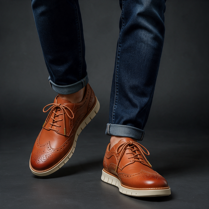 Redmond | Dress Sneakers Wingtip Brogue Leather