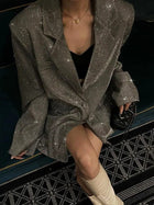 Corisande | Sequin Oversized Blazer for Women