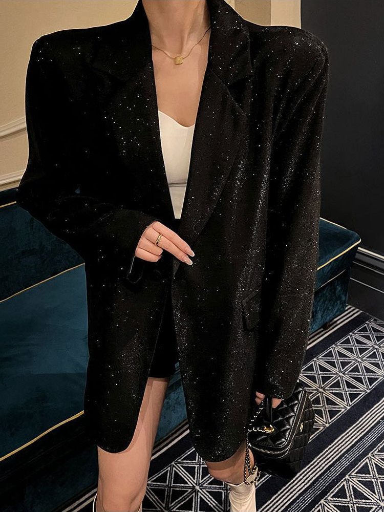 Corisande | Sequin Oversized Blazer for Women