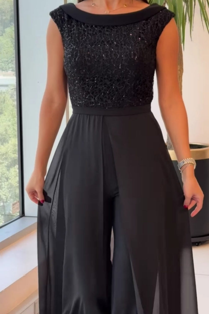 Vasilisa | Sequin Sleeveless Maxi Jumpsuit for Women