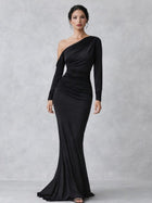 Vienne | One-Shoulder Ruched Maxi Dress for Women