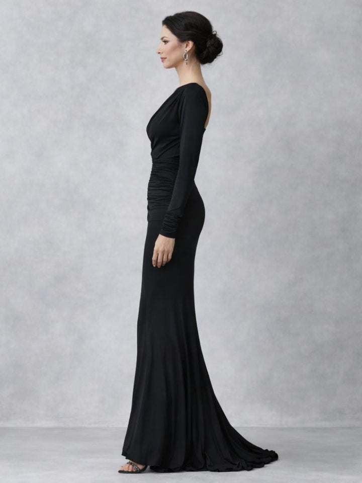 Vienne | One-Shoulder Ruched Maxi Dress for Women