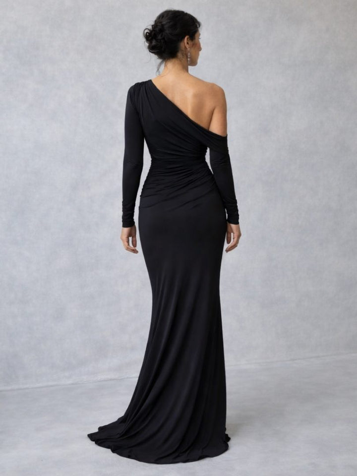 Vienne | One-Shoulder Ruched Maxi Dress for Women