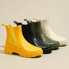 Women's chelsea boots, chunky waterproof
